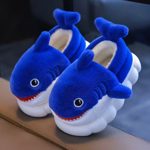 Shark Buddy Plush Slippers