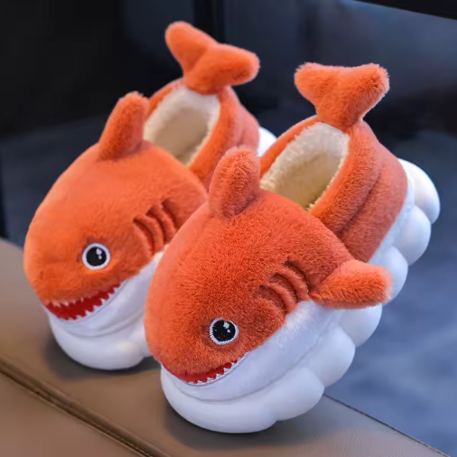 Shark Buddy Plush Slippers