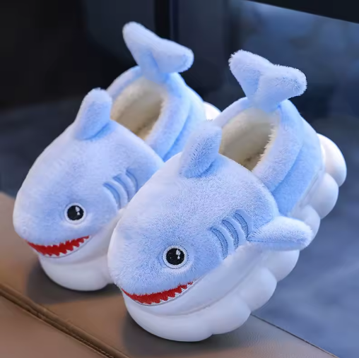 Shark Buddy Plush Slippers